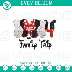 Disney Embroidery Designs, Embroidery Designs, Family Trip 2024 Minnie Machine 2