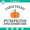 Farm fresh pumpkins SVG file, perfect for Cricut and Silhouette machines. High-quality vector format for crafting projects.