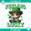 Chucky Happy St Patrick's Day PNG images featuring Feeling Lucky Chucky design, perfect for festive digital projects.
