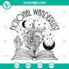 Floral book and wanderlust themed SVG & PNG files for book lovers, in DXF format.