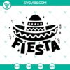 Colorful Fiesta SVG Download for Cinco de Mayo celebration with Mexican Hat, perfect for Mexican Party themed projects.
