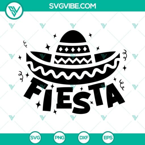 fiesta svg cinco de mayo svg mexican hat svg mexican party svg cut files 1 mockup