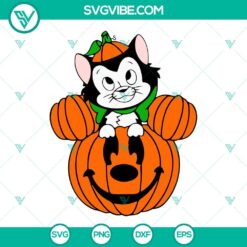 Disney, Halloween, SVG Files, Figaro Pumpkin SVG Images, Disney Cat Halloween 21