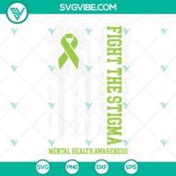 Awareness, SVG Files, Messy Bun Mental Health Awareness SVG Image, Messy Bun 4