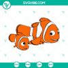 Finding Nemo SVG bundle with Nemo, Squirt, Bubbles Yellow. Download cute underwater characters for crafts, DIY projects.