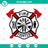 Firefighter department logo SVG image featuring fire dept design for download in PNG format.