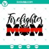 Firefighter mom fire badge SVG download with happy fire department SVG images for crafting.