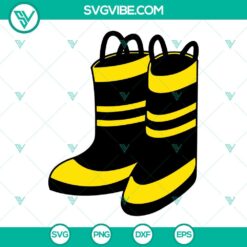 SVG Files, Trending, Firefighting Boots SVG File, Fireman Boots SVG Download, 5