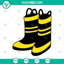 SVG Files, Trending, Firefighting Boots SVG File, Fireman Boots SVG Download, 2