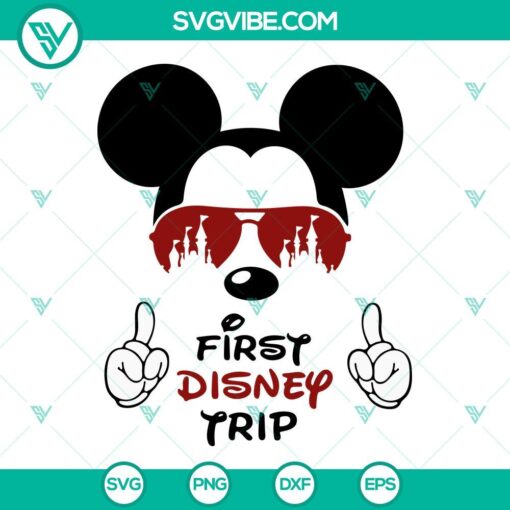 first disney trip svg bundle mickey minnie svg disney vacation svg png dxf eps files 6 mockup