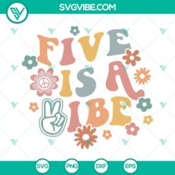 Birthday, SVG Files, Four Ever Groovy SVG Images, 4th Birthday SVG File, Boho 3