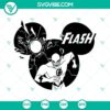 Flash superhero themed SVG files for download including Flash mouse ears, in PNG, DXF, and EPS formats.