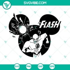 Disney, Movies, SVG Files, Flash Superhero Mouse Ears SVG Files PNG DXF EPS Cut 3