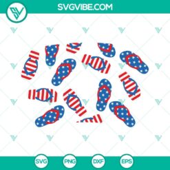 4th Of July, Starbucks Cup Wrap, SVG Files, Flip Flops 4th Of July Starbucks 2