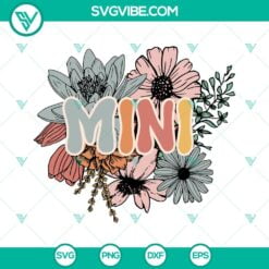 Family, Grandma, Hobby, SVG Files, Floral Mini SVG Files, Mini SVG Files, 21