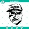 Florida Gators skull SVG file for Gators football fans, available in PNG, DXF, and EPS formats - sports-themed cut image.