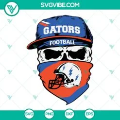 florida gators skull svg gators football svg png dxf eps cut files 5 mockup