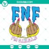 FNF and I’m S.I.N.G.L.E. SVG Images with Handcuffs and Middle Finger gesture for digital use.