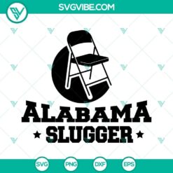 Folding Chair SVG Download, Alabama Slugger SVG Image, Alabama Brawl SVG File,