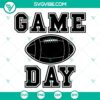 Football game day SVG files with football and game day themed design elements. Perfect for sports fans and game day enthusiasts.