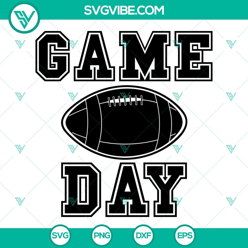 Football Game Day SVG, Football SVG, Game Day SVG Football game day SVG files with football and game day themed design elements. Perfect for sports fans and game day enthusiasts.