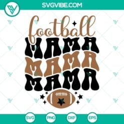 Sports, SVG Files, Papa Mama Football SVG File Bundle, Football Mom SVG Images, 4