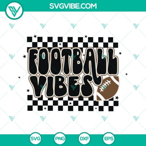 football vibes svg retro football svg png dxf digital download 7 mockup