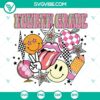 Fourth grade SVG files featuring retro funny back to school design, ideal for 4th grade projects and crafts.