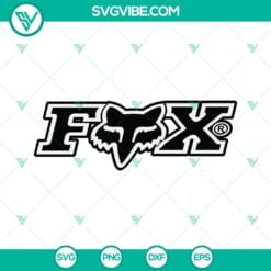 Hobby, SVG Files, Fox Racing Logo SVG File PNG DXF EPS Cricut fox racing  18