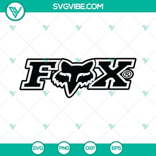 fox racing logo svg png dxf eps cricut 2 mockup