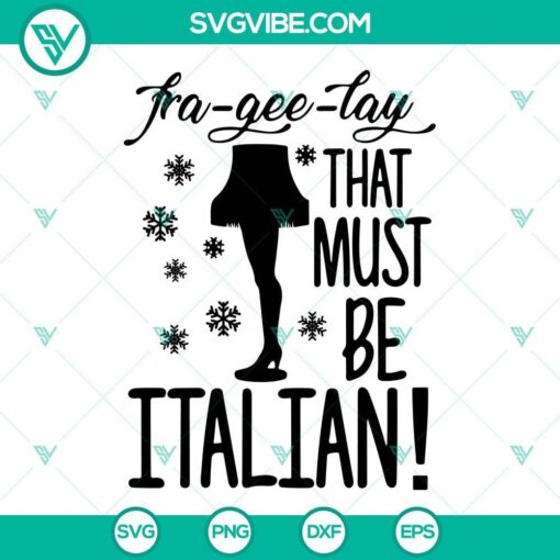 fra gee lay that must be italian svg christmas story movie svg leg lamp svg 4 mockup