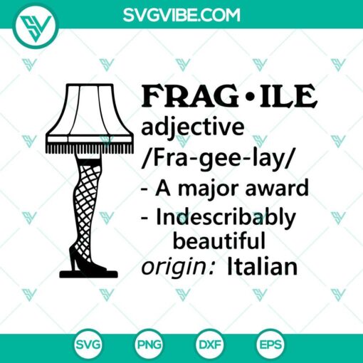 fragile leg lamp svg a major award svg christmas story svg christmas svg 1 mockup