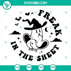 Freak In The Sheets SVG bundle featuring sexy ghost design for Halloween crafts and projects. Bold, funny, spooky SVG download.