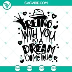 Halloween, SVG Files, Freddy Krueger SVG Files, Man Of Your Dreams SVG File, 3