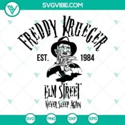 Halloween, SVG Files, Freddy Krueger Est 1984 SVG Download, Elm Street SVG 2