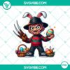 Freddy Krueger Easter Bunny themed PNG images, horror killer design for Easter celebrations, creepy but festive concept.