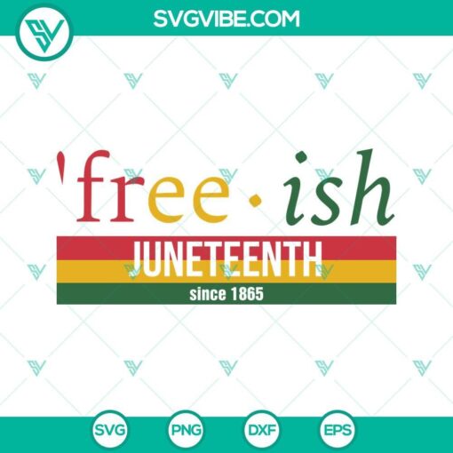 free ish juneteenth since 1865 svg freedom day svg african american svg free ish 1865 5 mockup