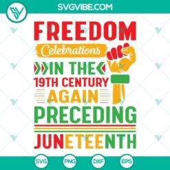 Juneteenth, SVG Files, Juneteenth 1865 Vector Art, Black Heritage 4