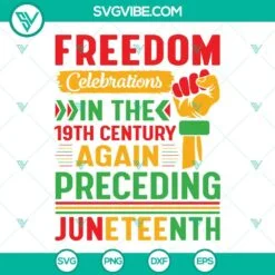 Juneteenth, SVG Files, Juneteenth Freedom Day Afro Woman SVG Image, 4