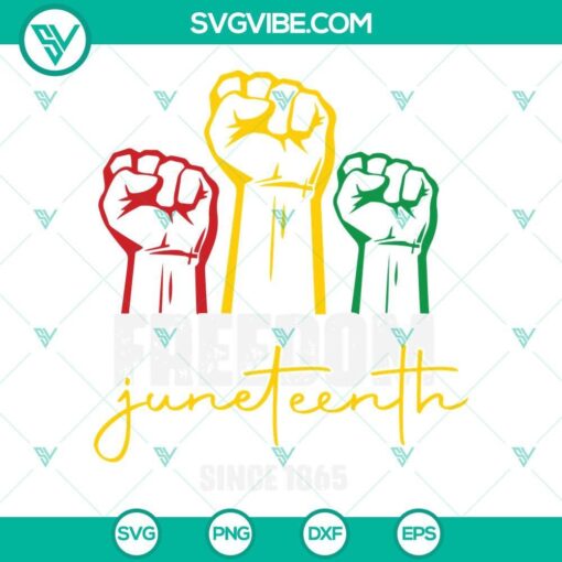 freedom juneteenth since 1865 svg black history svg black power svg black gifts svg since 1865 svg 7 mockup