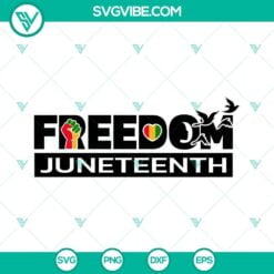 Juneteenth, SVG Files, Freedom Juneteenth SVG Images, Juneteenth 1865 SVG Image 19