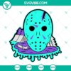 Friday the 13th SVG files featuring Jason Voorhees and Camp Crystal Lake. Download now for spooky designs.