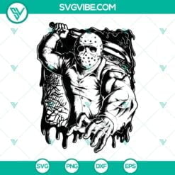 Halloween, SVG Files, Friday the 13th SVG Image, Jason Voorhees SVG Download, 12