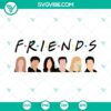 Friends TV show characters in a 90s sitcom style SVG file. Perfect for fan art and crafts.