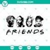 Friends rapper SVG image featuring Tupac, Biggie, Snoop Dogg, and Ice Cube. Downloadable SVG files for hip hop fans.