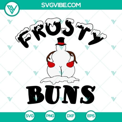 frosty buns svg funny frosty snowman svg christmas toilet paper svg 4 mockup