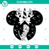 Elsa Christmas SVG file featuring Disney Princess for holiday crafting projects.