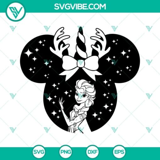 frozen christmas svg elsa christmas svg disney princess christmas svg mouse ear elsa svg 1 mockup