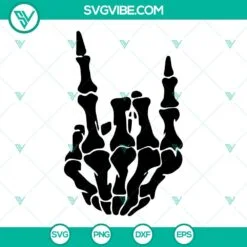 Skeleton, SVG Files, Skeleton Hands SVG File Bundle, Middle Finger SVG Download 7