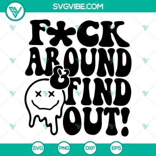 fuck around and find out retro svg skeleton hand rock svg trendy funny svg shirt designs 6 mockup